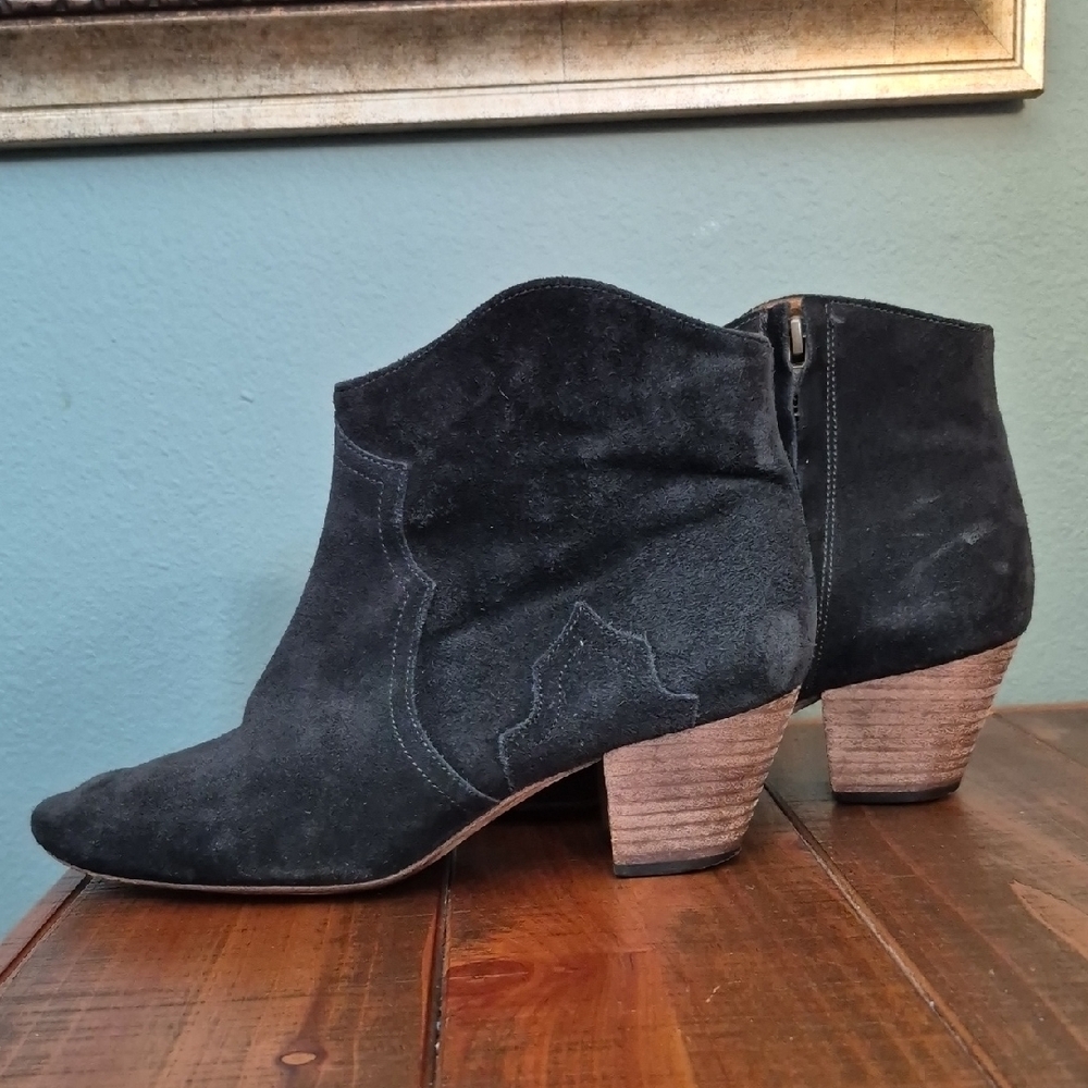 Isabel Marant Dicker Suede Ankle Boots - Picture 6 of 10